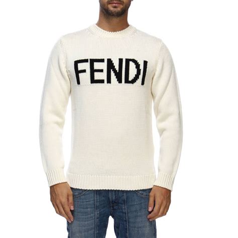 fendi white mens sweater|Fendi sweat suit for men.